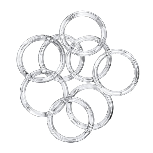Argola Acrílica Transparente 30mm com 72und Ritas