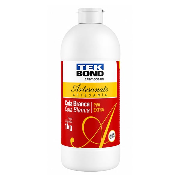 Cola Branca PVA Extra Artesanato 1kg Tekbond