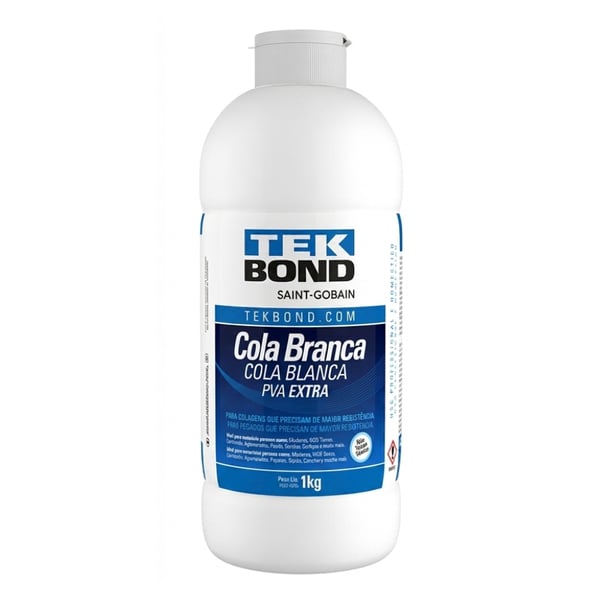 Cola Branca PVA Extra 1kg Tekbond