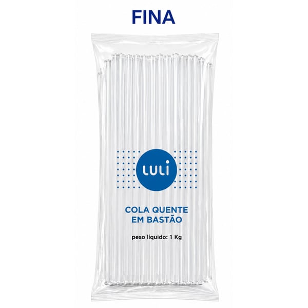Bastao De Cola Quente Fina Luli Pacote de 1kg