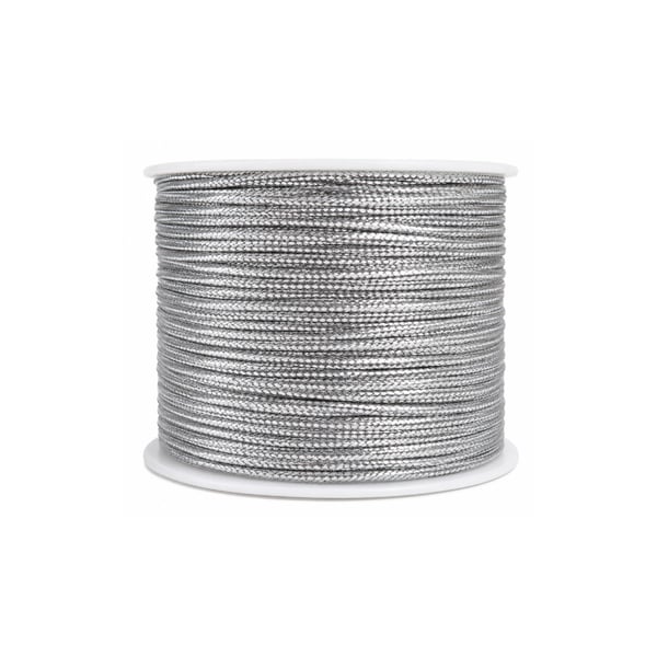 Cordão Metalizado 1.0mm NYBC C/50mt Prata Ref:10R