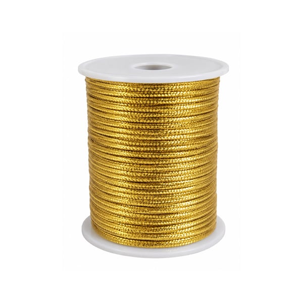 Cordão Metalizado 2.0mm NYBC C/50mt Ouro Ref:20R