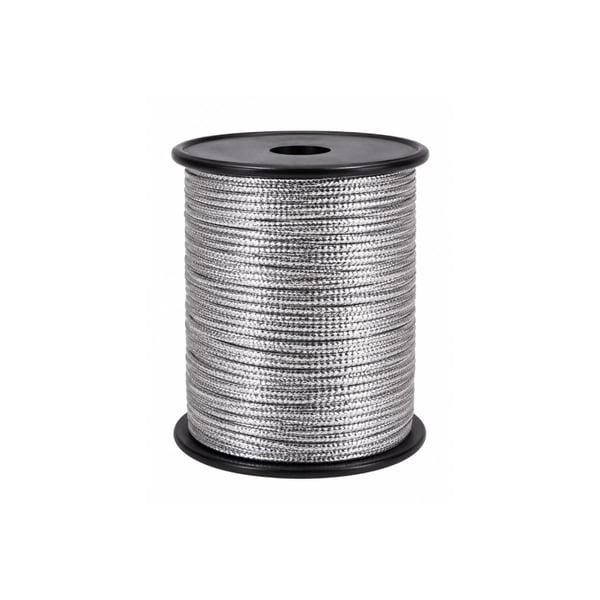 Cordão Metalizado 0.6mm São José C/50mt Prata Ref:9007