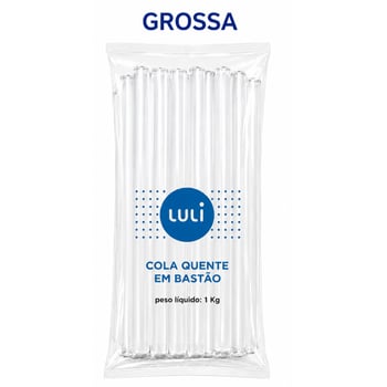 Bastao De Cola Quente Grossa Luli Pacote de 1kg
