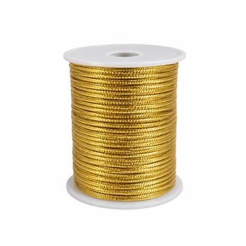 Cordão Metalizado 2.0mm NYBC C/50mt Ouro Ref:20R