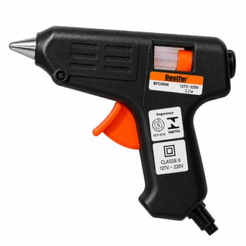 Pistola de Cola Quente Bestfer Bivolt (Grande) 12w