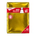 Saco Para Presente Metalizado Cromus 30cmx44cm Saco Metalizado 30cmX44cm: Dourado