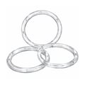 Argola Acrílica Transparente 100mm com 24und Ritas
