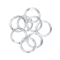 Argola Acrílica Transparente 20mm com 144und Ritas