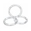 Argola Acrílica Transparente 75mm com 36und Ritas